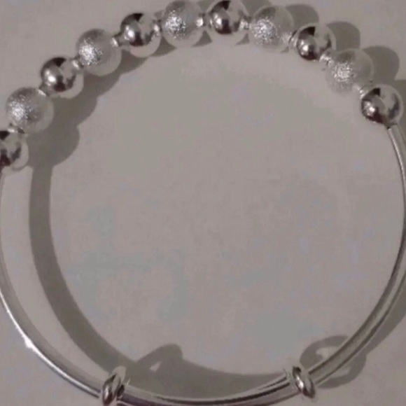 925 Stamped Sterling Silver Bangle Bracelet NWT - Picture 3 of 4